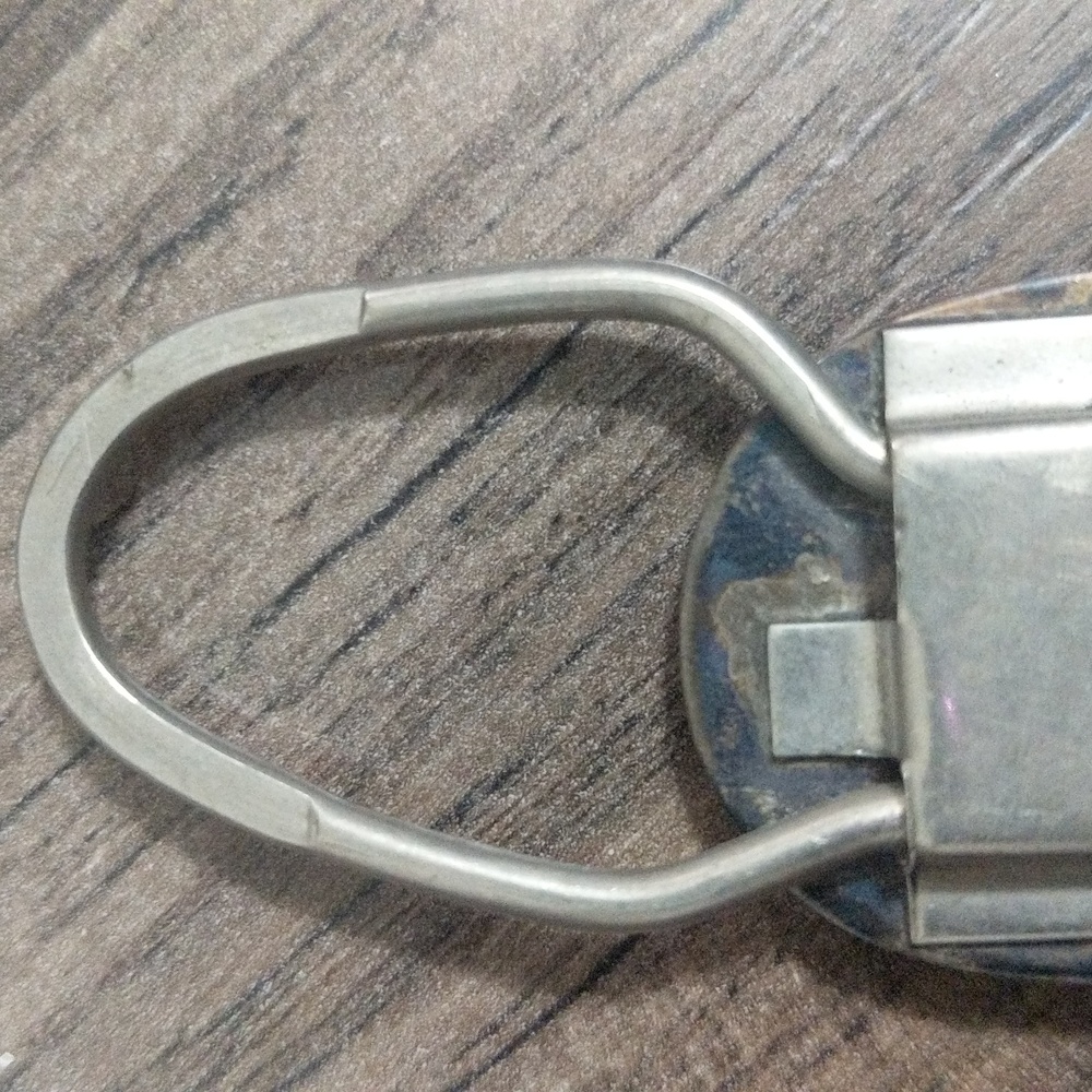 Native American Sterling Silver and Turquoise Keychain. - Picture 6 of 6